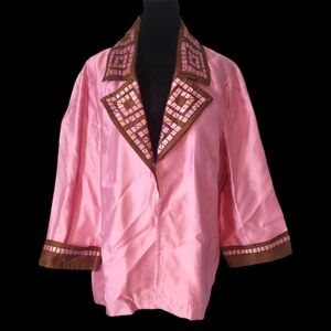 🩷Vintage Pink Bob Mackie Jacket